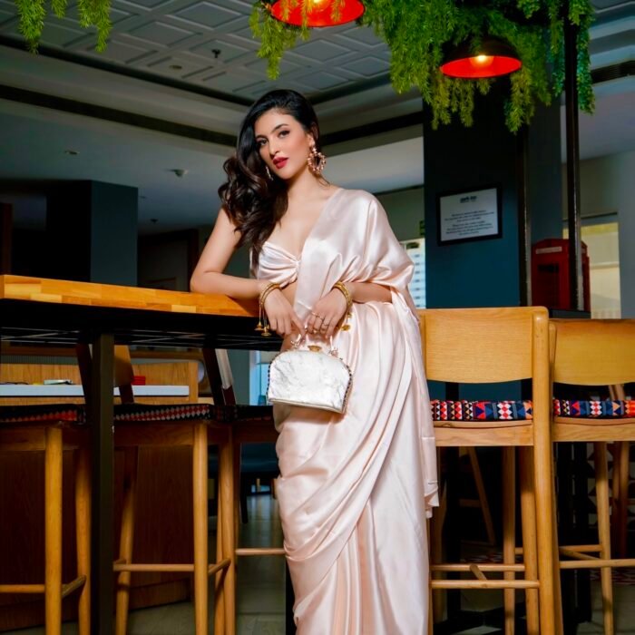 Laevachi Liquid Luxe - Satin saree