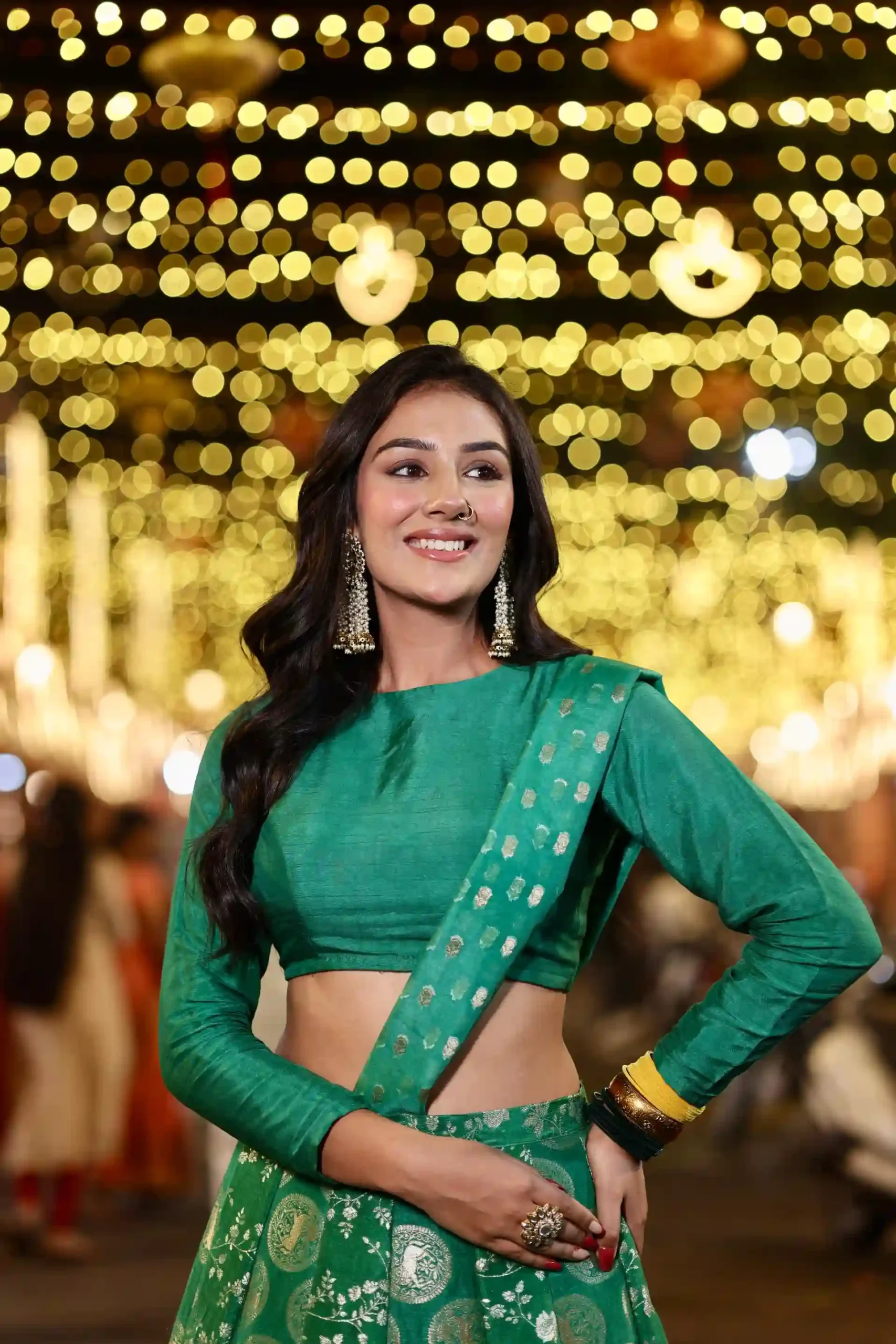 Banarasi Silk Lehenga Brocade With Dupatta - Image 2